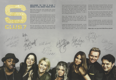 Keywords: S Club 7;Tour;Reunion